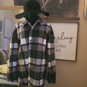 Express plaid button-up